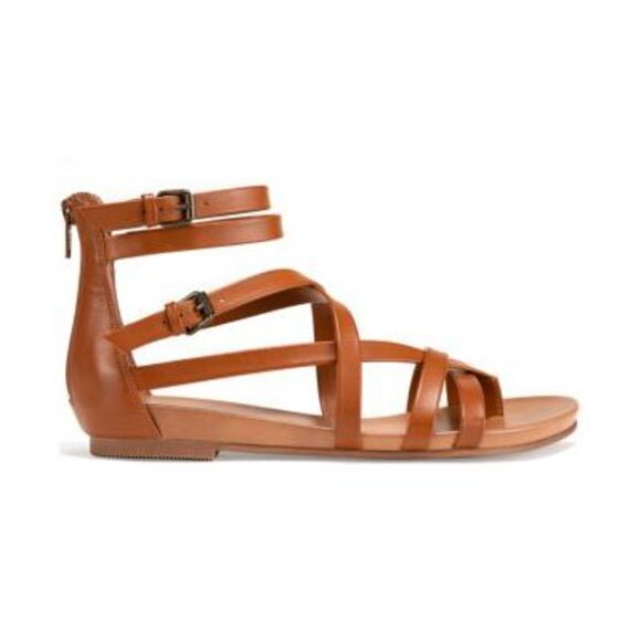 SUN STONE Womens Brown Strappy Charley Round Toe Gladiator Sandals Shoes 5 M - Picture 4 of 4